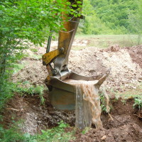 Permakultur-Projekt in Bosnien; 3. Brunnen bauen, statt Quelle fassen